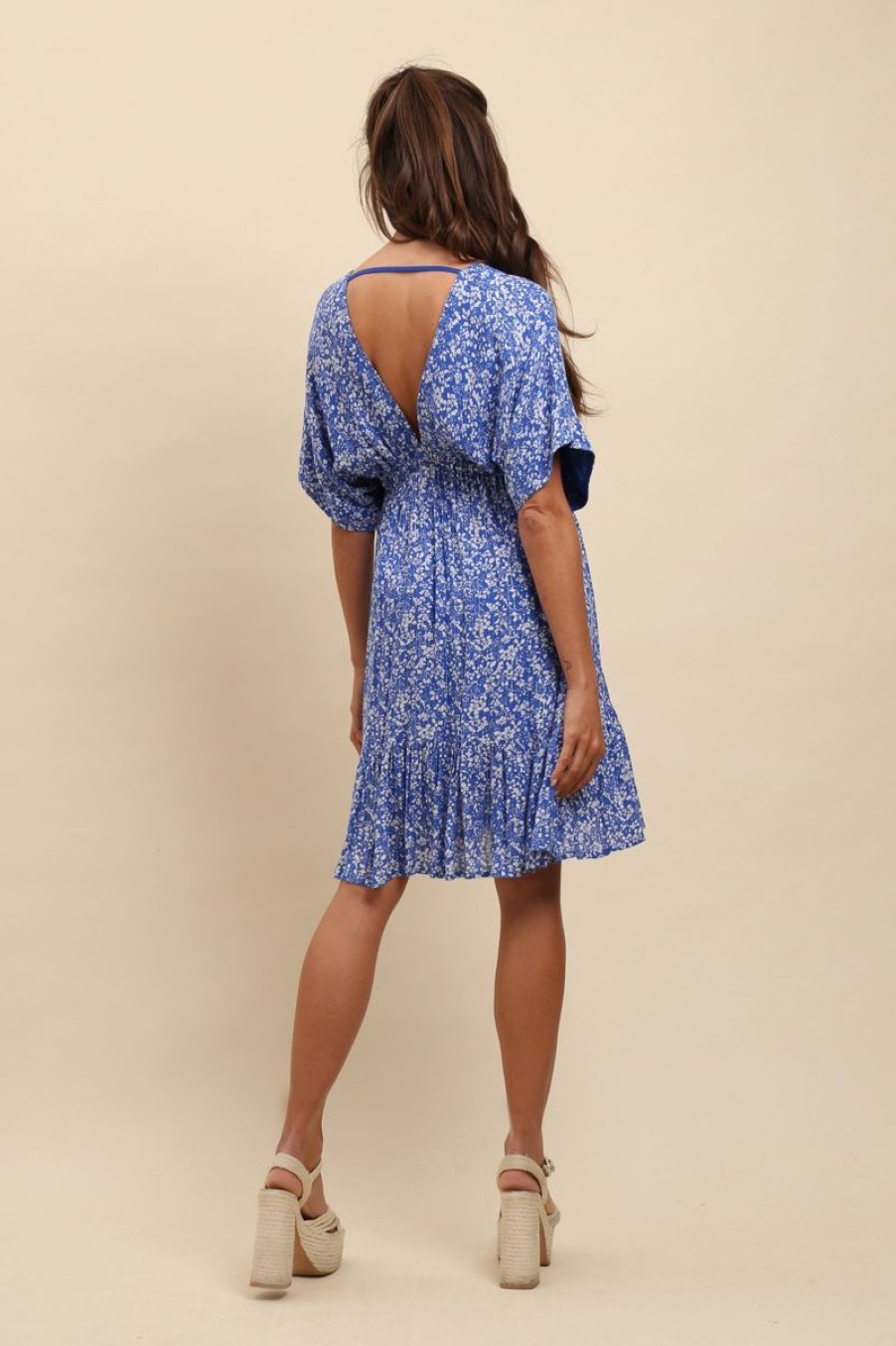 Robes Goa Paris | Paola Court P815 Bleu